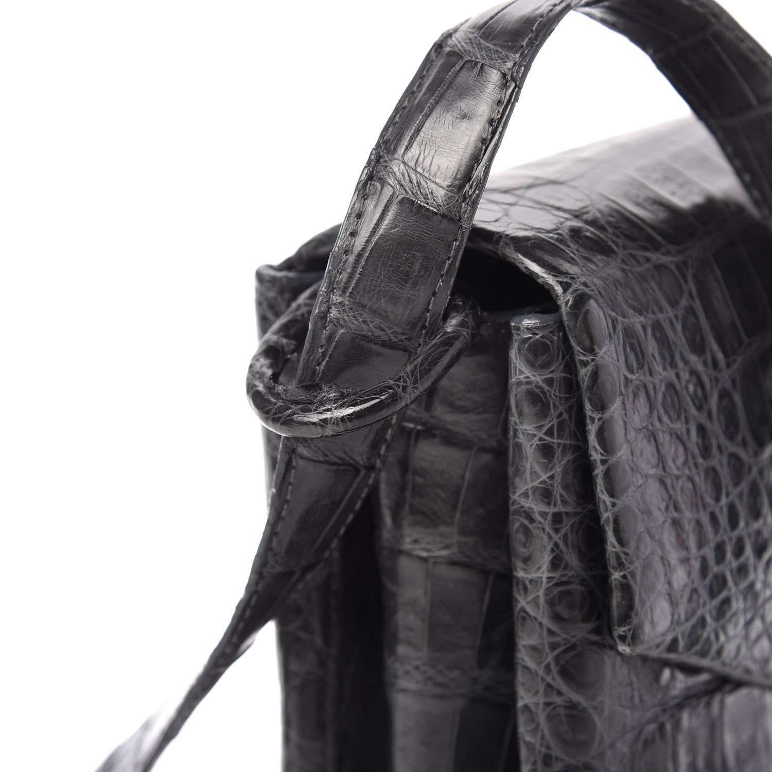 Nancy Gonzalez Crocodile Shoulder Bag Grey 14 of 15