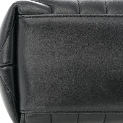 Saint Laurent Calfskin Y Quilted Monogram Medium Loulou Chain Satchel Black 14 of 15