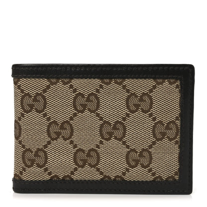 Gucci Monogram Mini Bi-Fold Wallet Brown Dark Brown 1 of 7