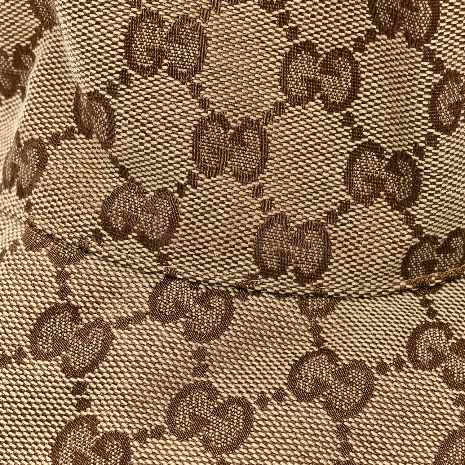 Gucci Monogram Plaid Bob Double Back Reversible Bucket Hat M Beige 14 of 14