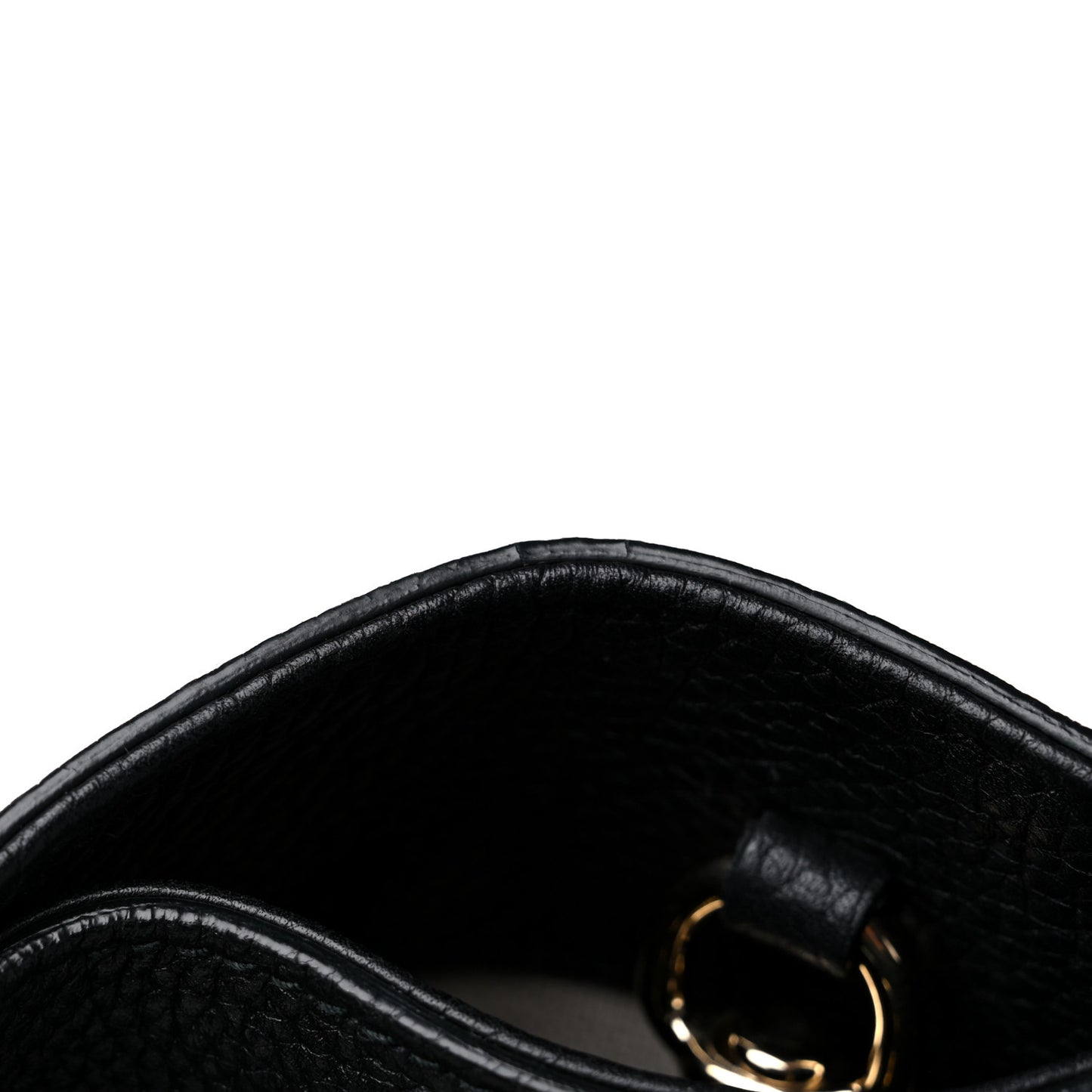 Pebbled Calfskin Medium Soho Chain Shoulder Bag Black