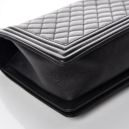 Chanel Caviar Quilted New Medium Boy Flap So Black 13 of 16
