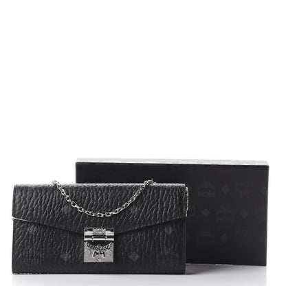 MCM Visetos Large Patricia Wallet On Chain Black 9 of 9