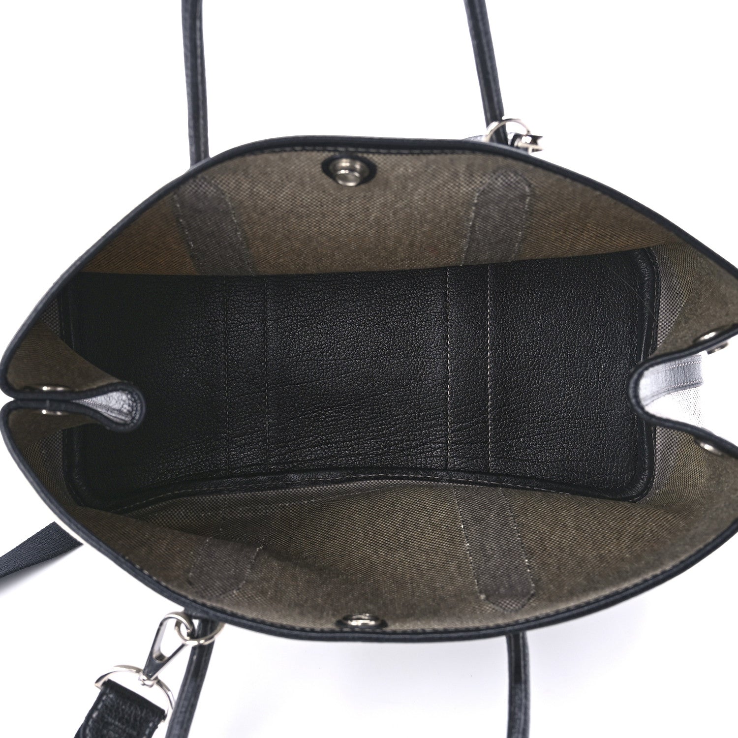 Hermes Twill D H Negonda Garden Party 30 TPM Ecru Black 5 of 9