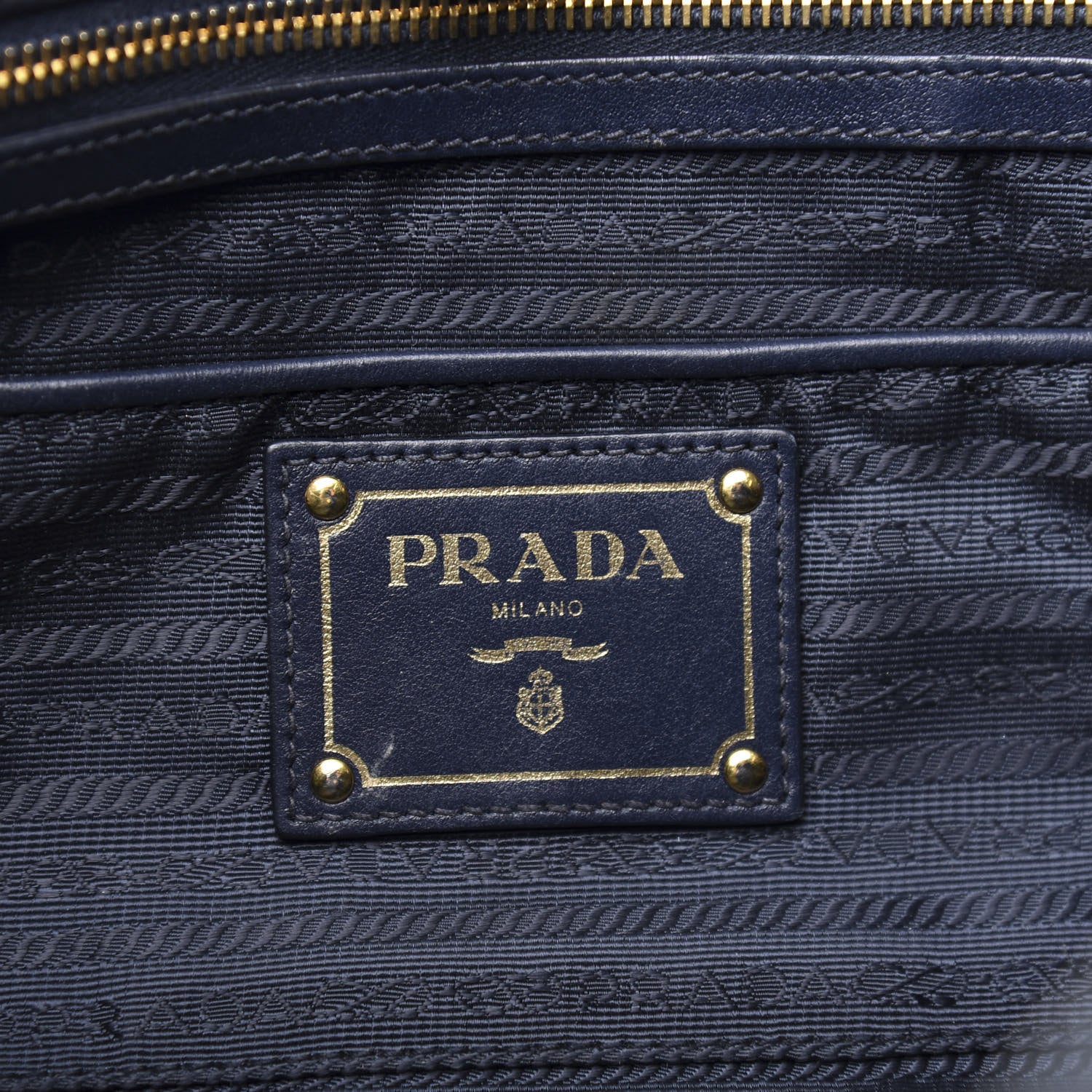Prada Soft Calf Chain Tote Baltico 8 of 16