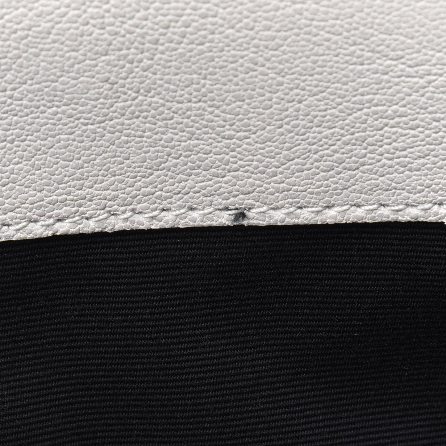Sheepskin Matelasse Chevron Monogram Medium College Bag Crema Soft