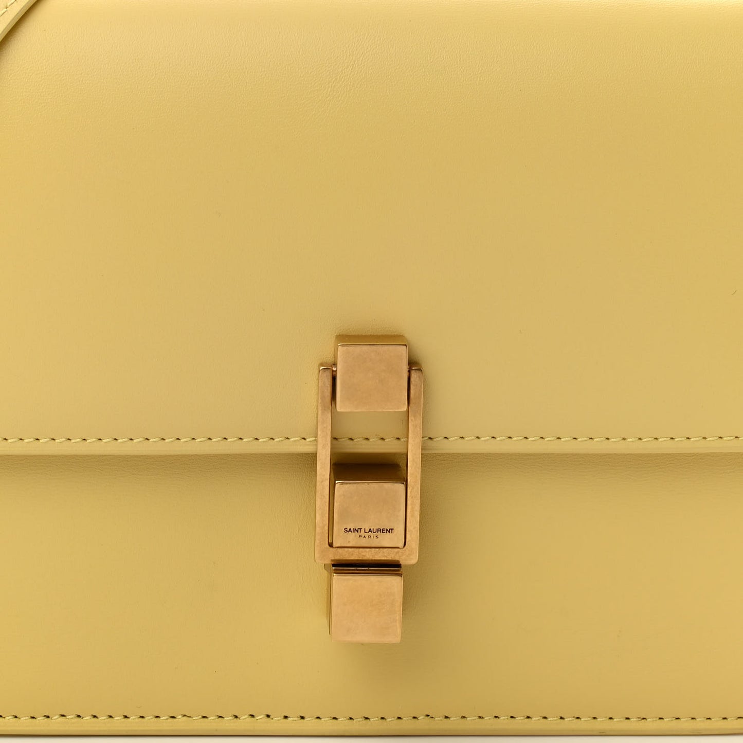 Smooth Calfskin Carre Satchel Paille