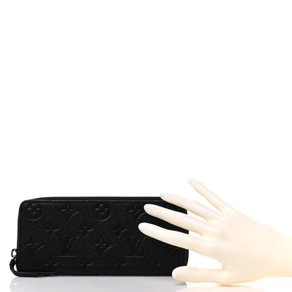 Louis Vuitton Empreinte Clemence Wallet Black 2 of 11
