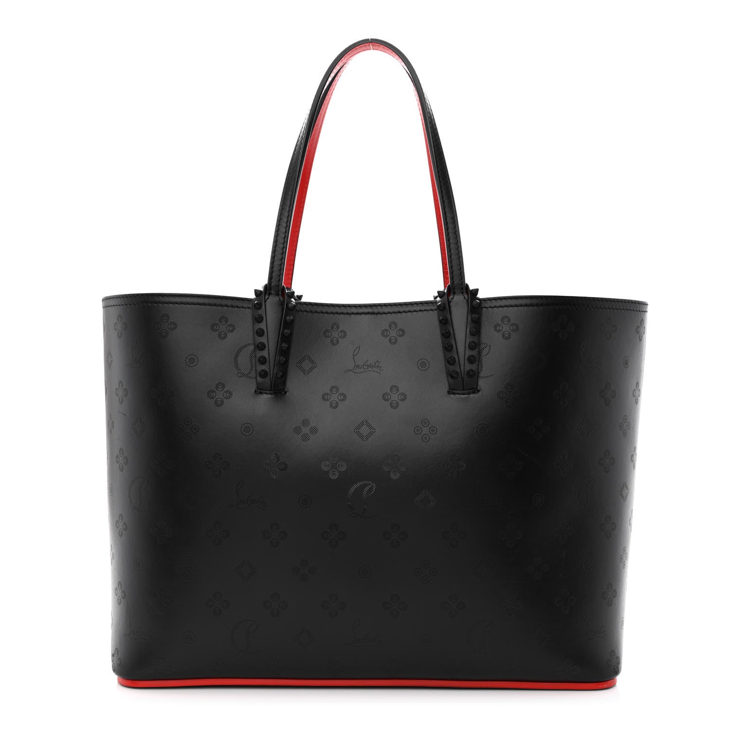 Christian Louboutin Calfskin Loubinthesky East West Cabata Tote Black 3 of 14