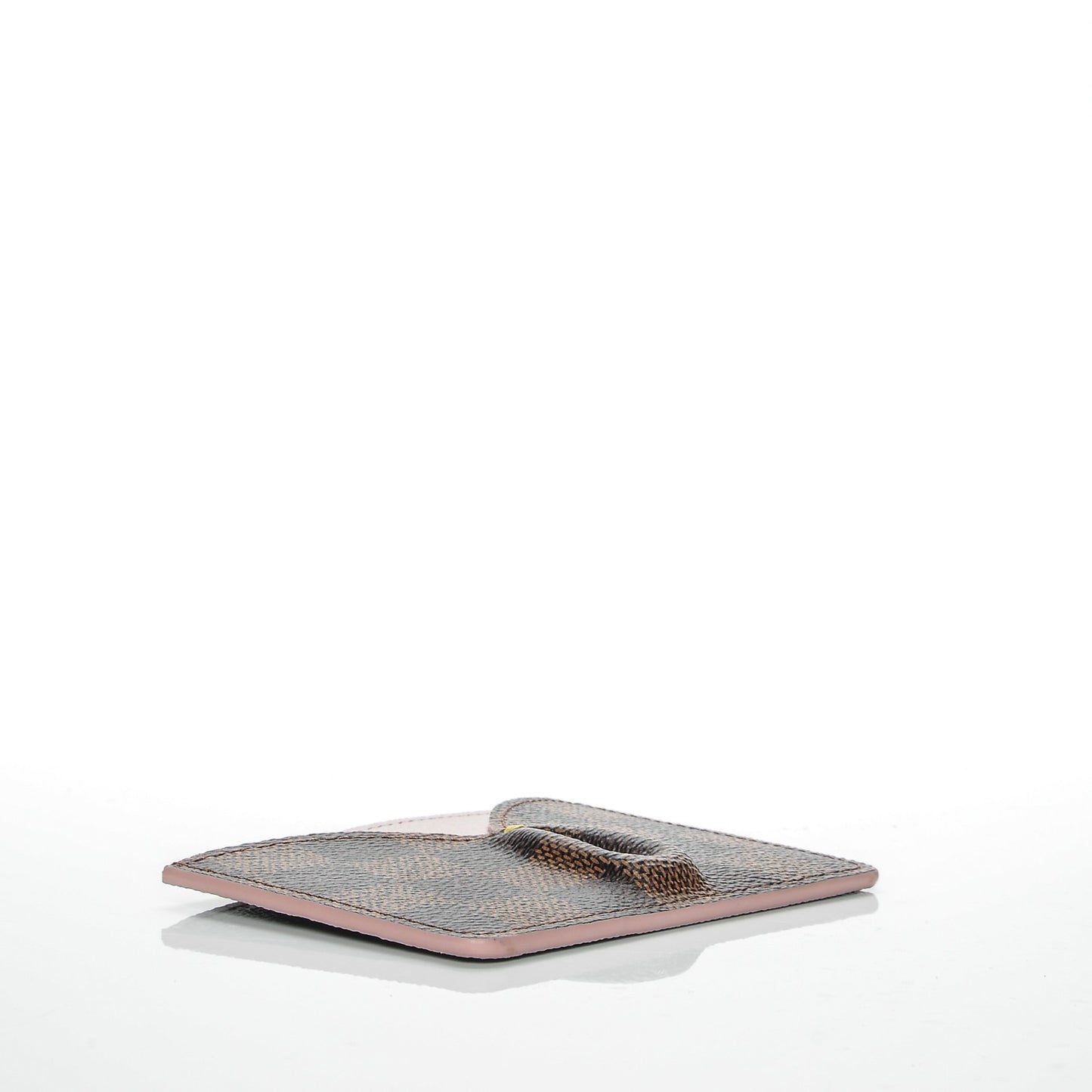 Damier Ebene Caissa Card Holder Rose Ballerine