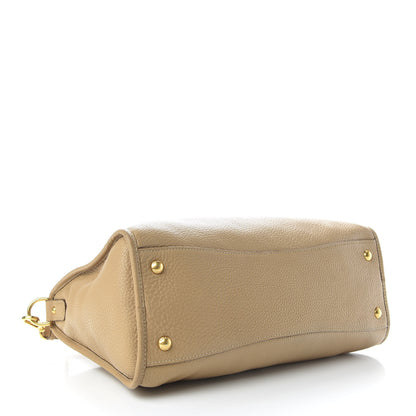 Prada Vitello Daino Shopping Satchel Sughero 4 of 9