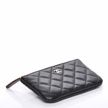 Chanel Lambskin Quilted Small Cosmetic Case Black 4 of 8