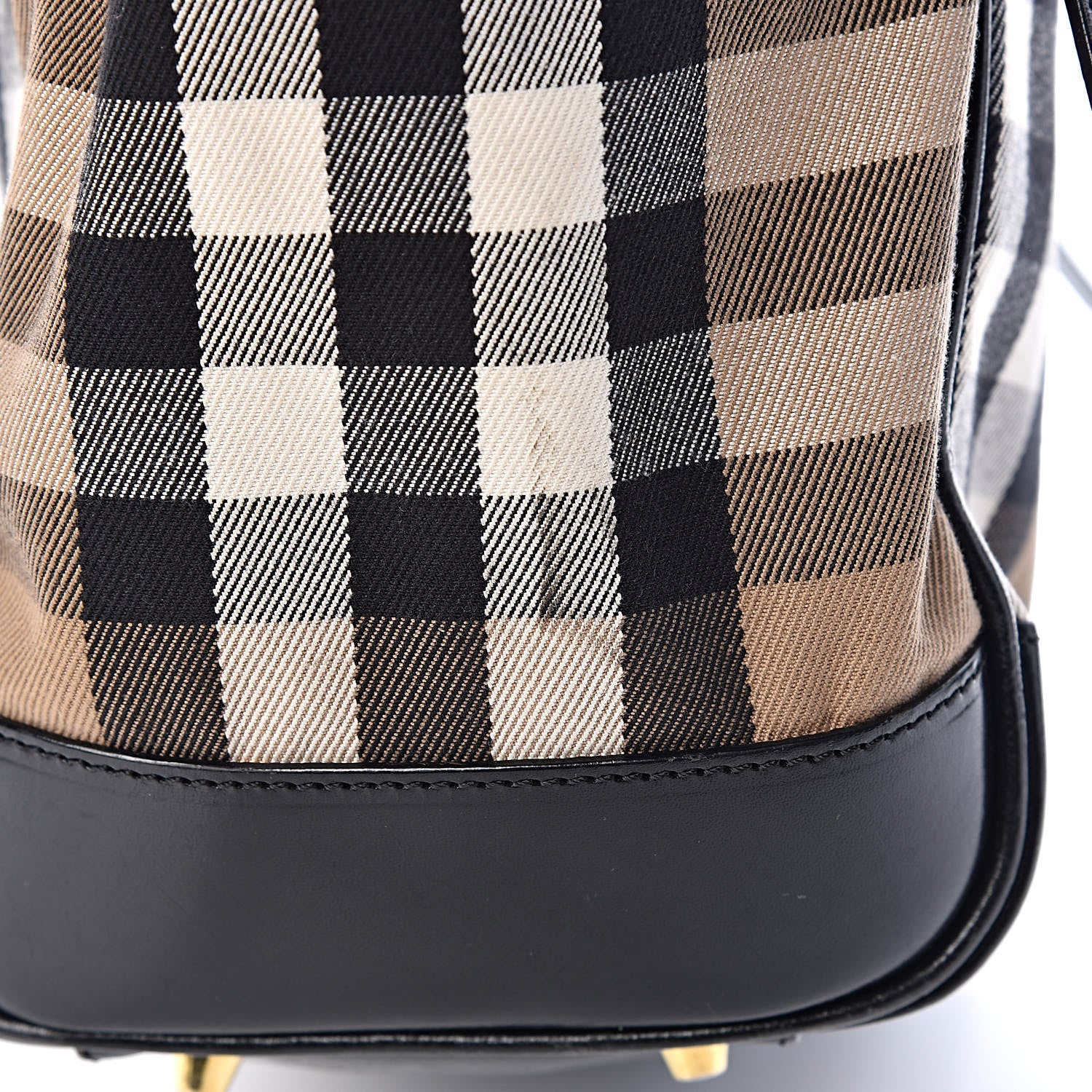 Burberry House Check Small Canterbury Tote Black 17 of 19