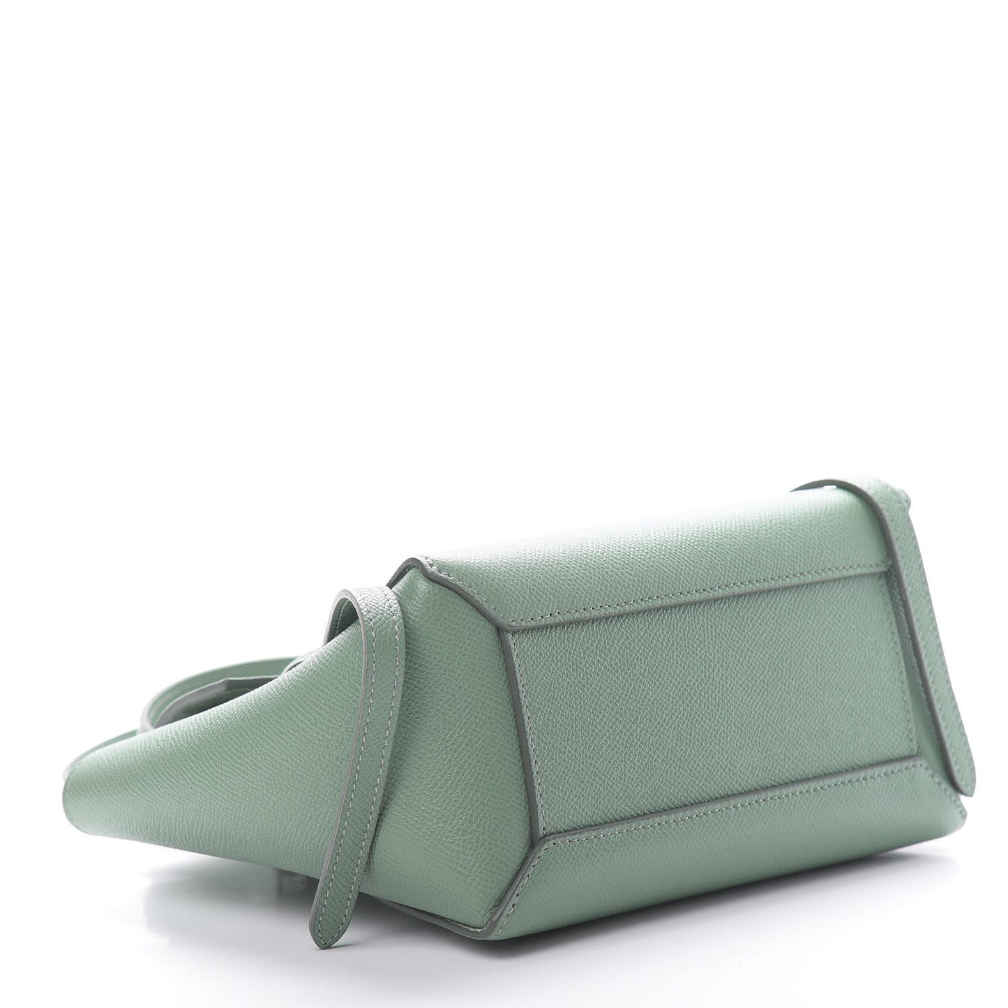 Grained Calfskin Nano Belt Bag Celadon