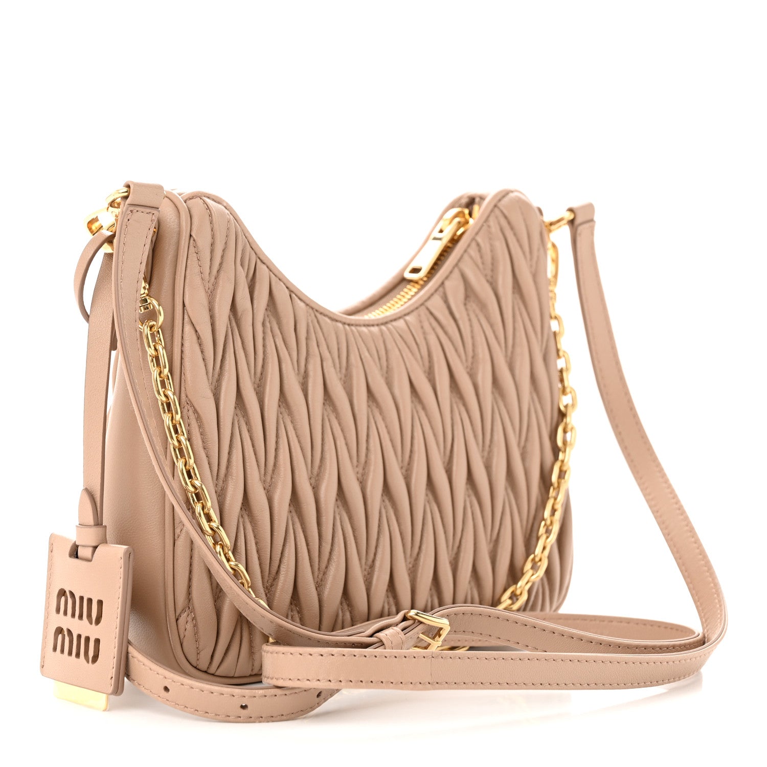Miu Miu Nappa Matelasse Shoulder Bag Cammeo 3 of 10