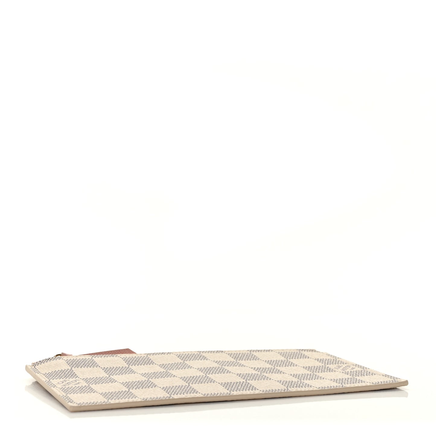 Damier Azur Felicie Chain Wallet Zippered Insert Rose Ballerine