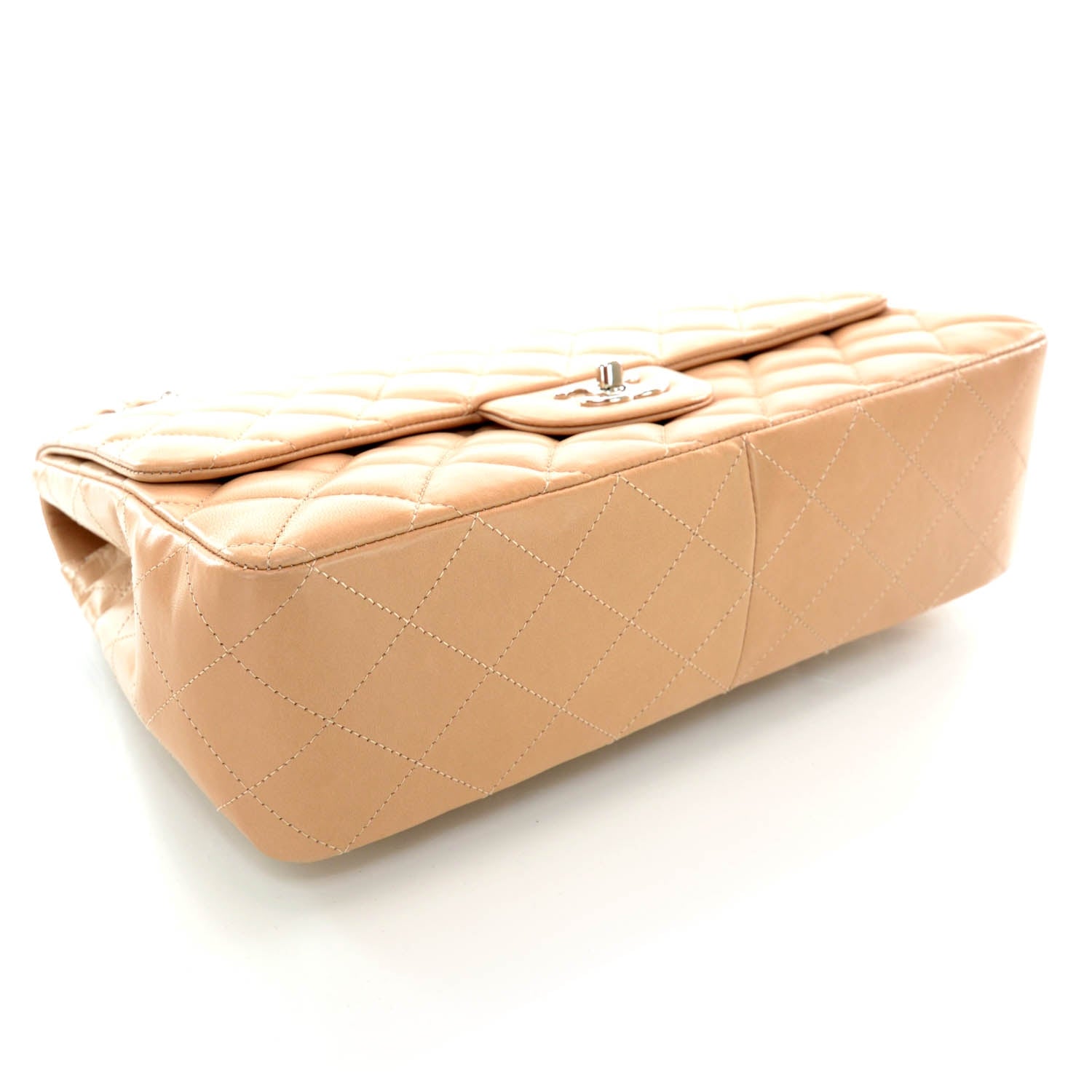 Chanel Lambskin Jumbo Single Flap Beige 4 of 10