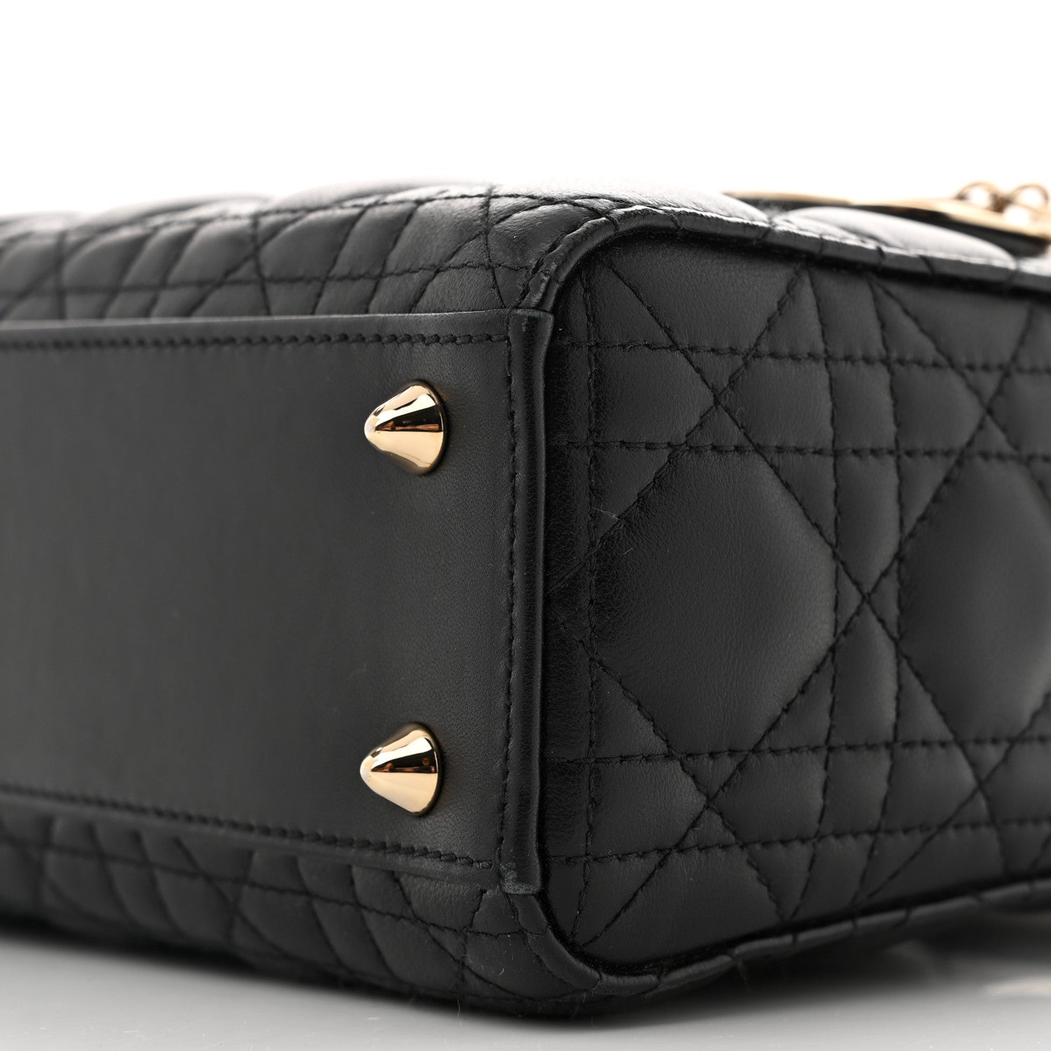 Christian Dior Lambskin Cannage Small My ABCDior Lady Dior Black 10 of 13
