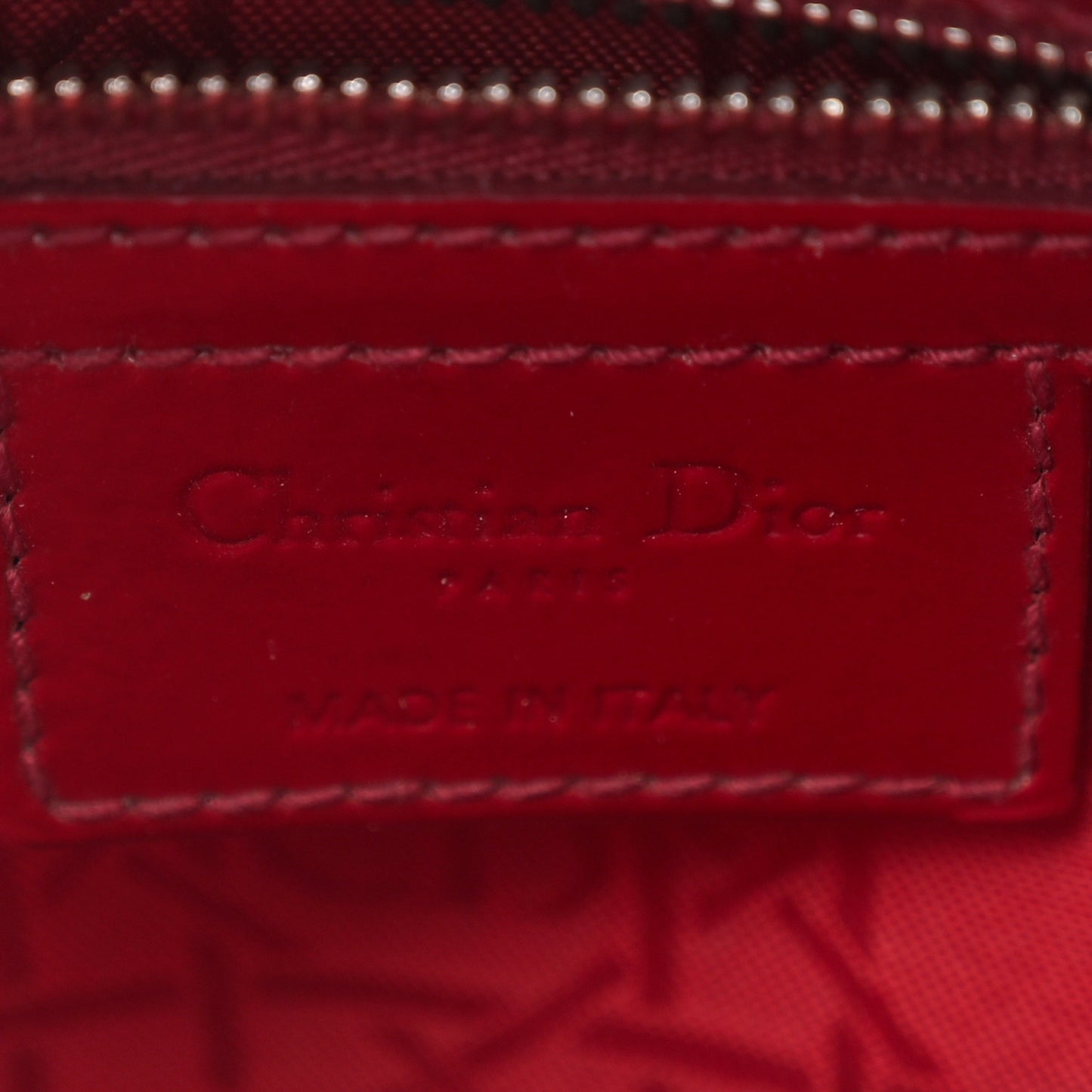 Patent Cannage Medium Lady Dior Burgundy Red
