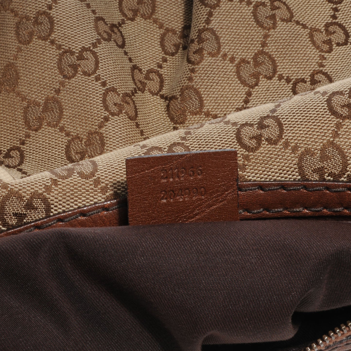 Monogram Medium Jockey Hobo Brown