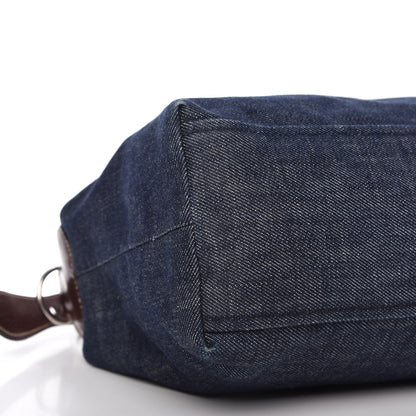 Prada Denim Shoulder Bag Bleu 6 of 10