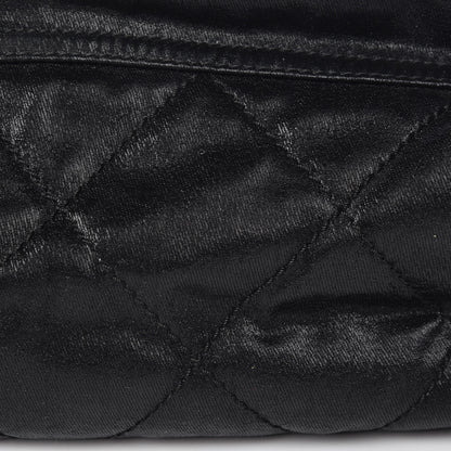 Chanel Coated Canvas Paris Biarritz Hobo Black 11 of 13