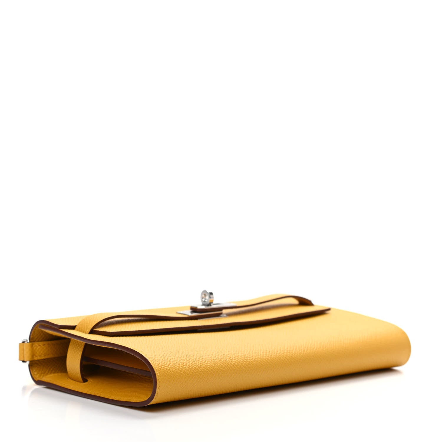 Hermes Epsom Kelly Wallet To Go Jaune Ambre 3 of 9