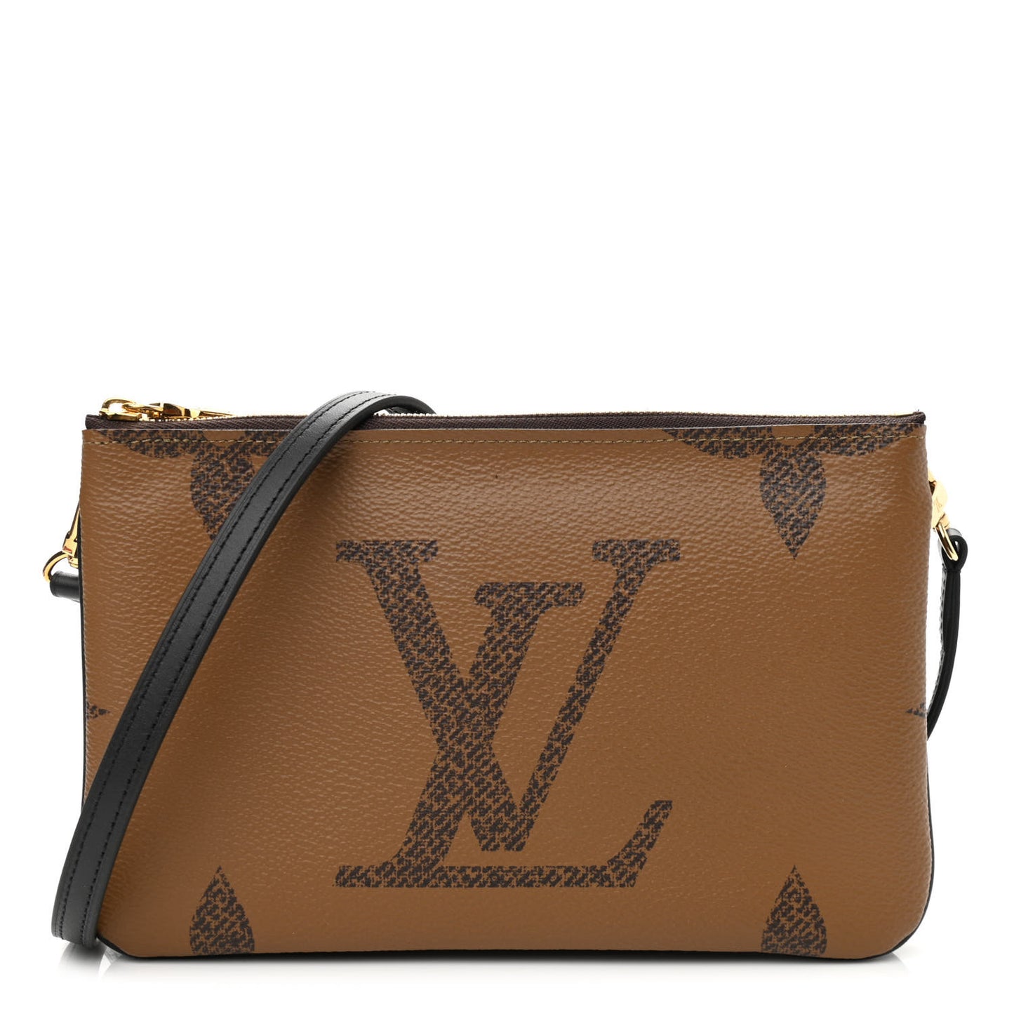 Reverse Monogram Giant Double Zip Pochette