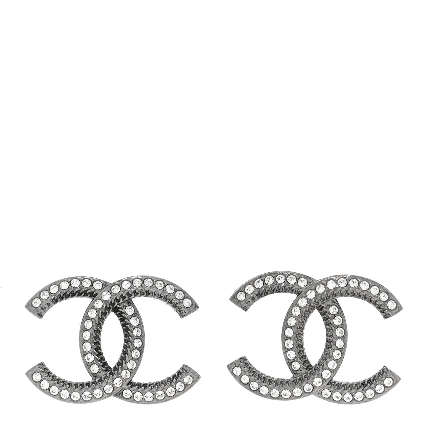 Ruthenium Crystal CC Earrings