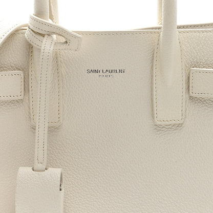 Saint Laurent Grained Calfskin Nano Sac de Jour Dove White 8 of 10