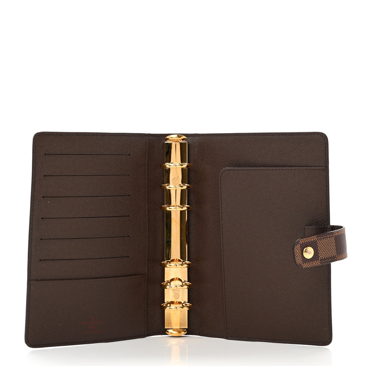 Damier Ebene Medium Ring Agenda Cover