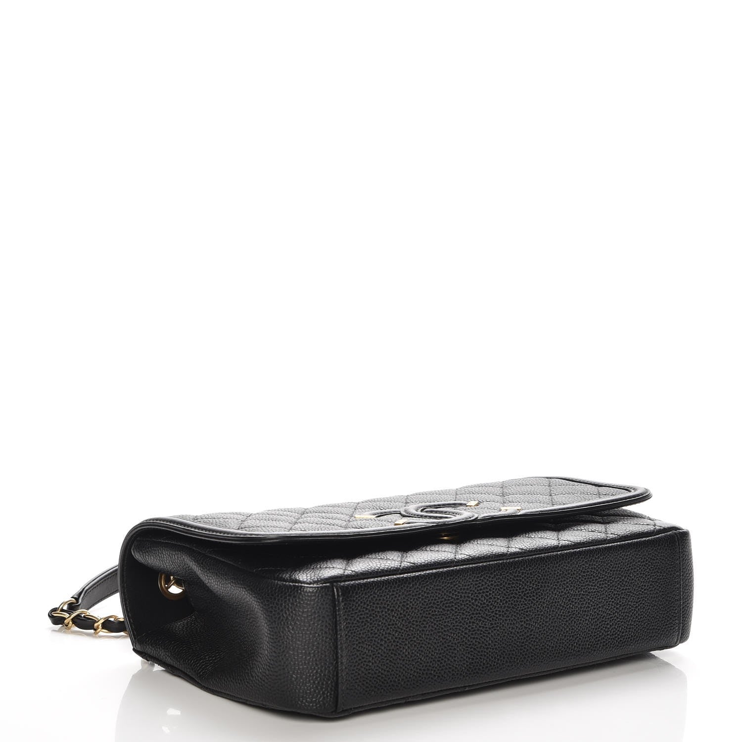 Chanel Caviar Quilted Medium CC Filigree Flap Black 5 of 9