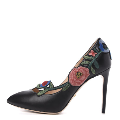 Gucci Calfskin Ophelia High Heel Pumps 39 Black 1 of 10