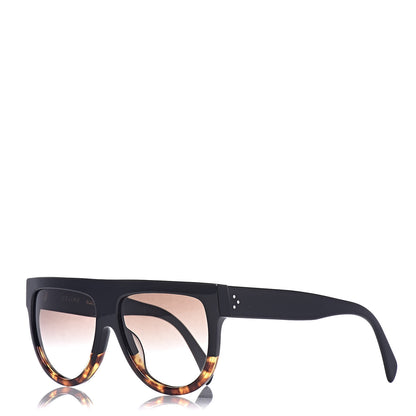 Celine Shadow Sunglasses CL 41026/S Black Havana 1 of 8