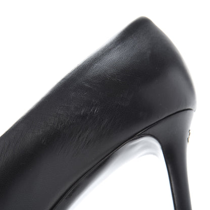 Chanel Lambskin CC Pumps 40.5 Black 10 of 13