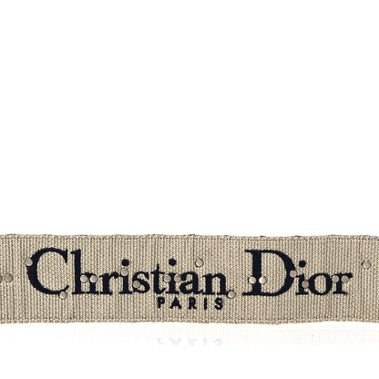 Christian Dior Oblique Studded Shoulder Strap Blue 3 of 6
