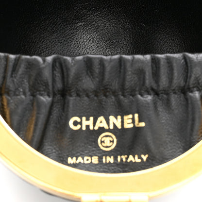 Chanel Lambskin Quilted Sphere Minaudiere Chain Clutch Black 5 of 11