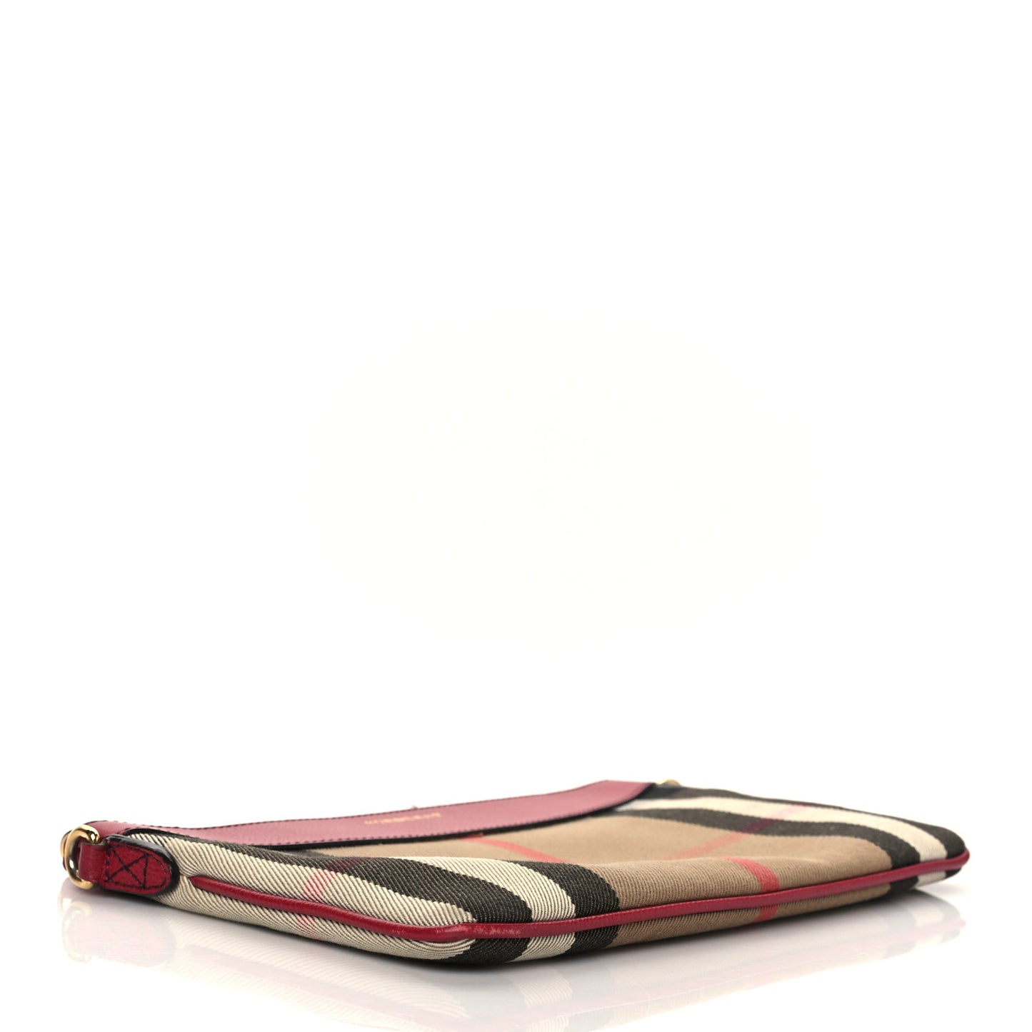 House Check Derby Peyton Crossbody Clutch Bag Russet Red