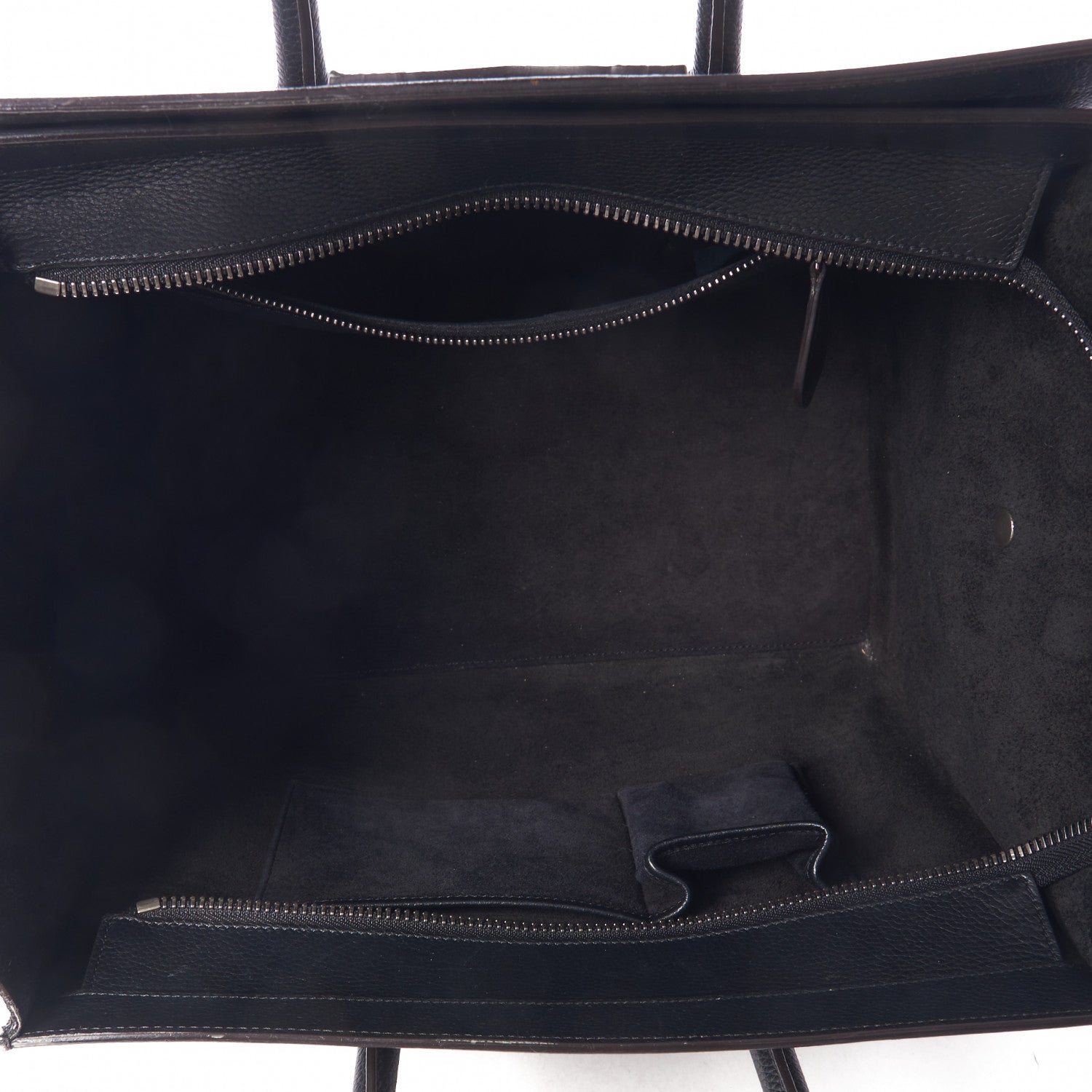 Celine Drummed Calfskin Mini Luggage Black 7 of 10