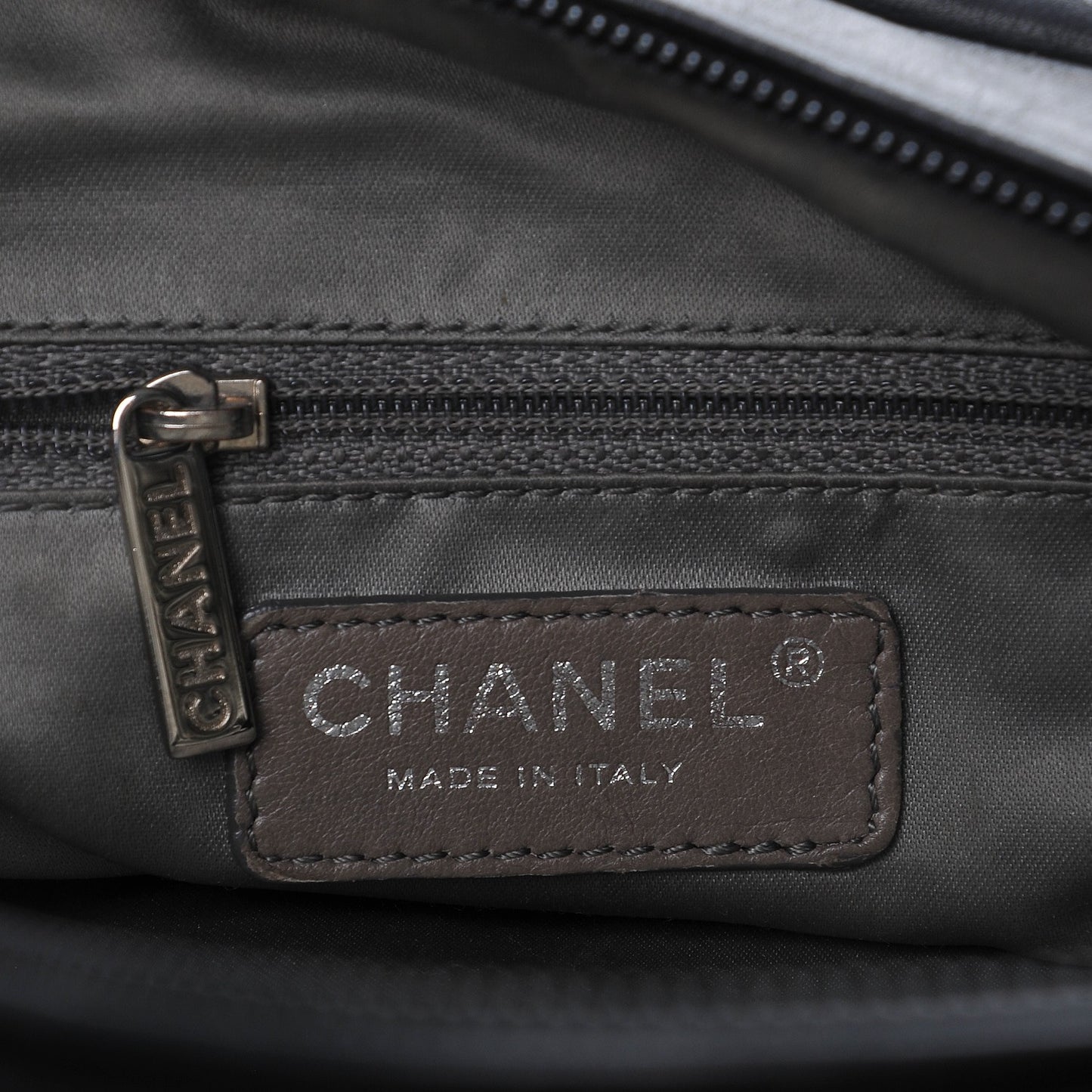 Calfskin Modern Chain Rhodoid Bowling Bag Black