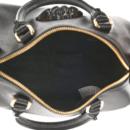 Versace Saffiano Calfskin Palazzo Duffle Bag Black 5 of 10