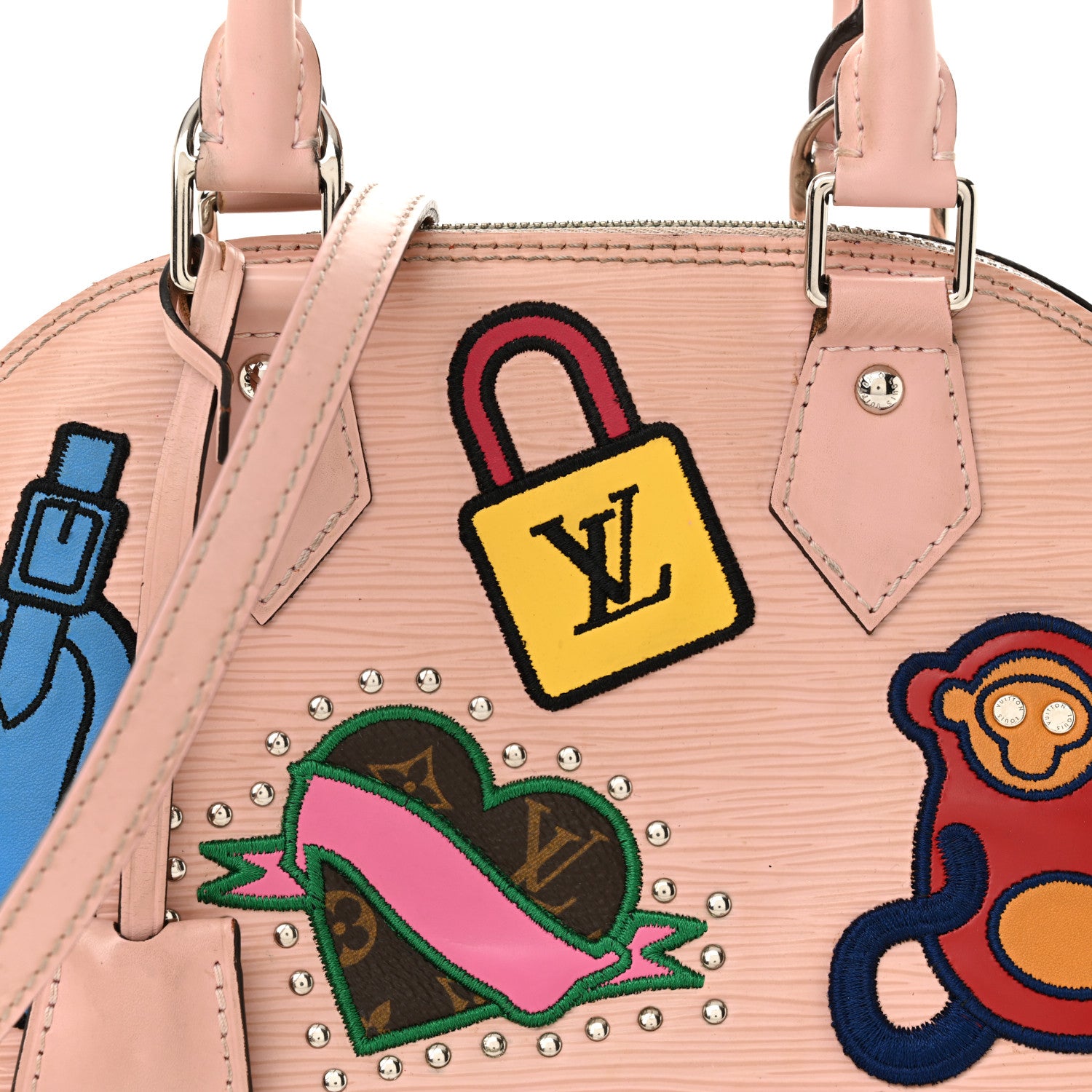 Louis Vuitton Epi Stickers Alma BB Rose Ballerine 7 of 19