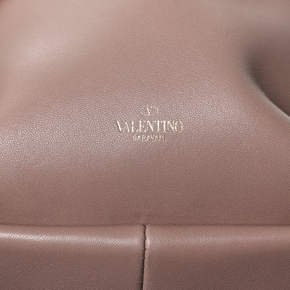 Valentino Garavani Nappa Small Roman Stud Hobo Rose Cannelle 6 of 9