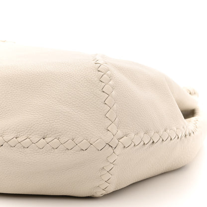 Bottega Veneta Cervo Deerskin Large Hobo White 10 of 12