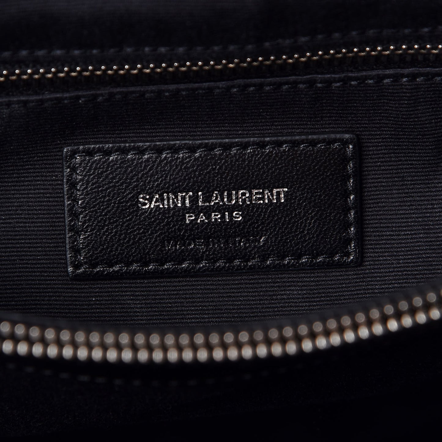 Calfskin Y Quilted Monogram Medium Loulou Chain Satchel Black