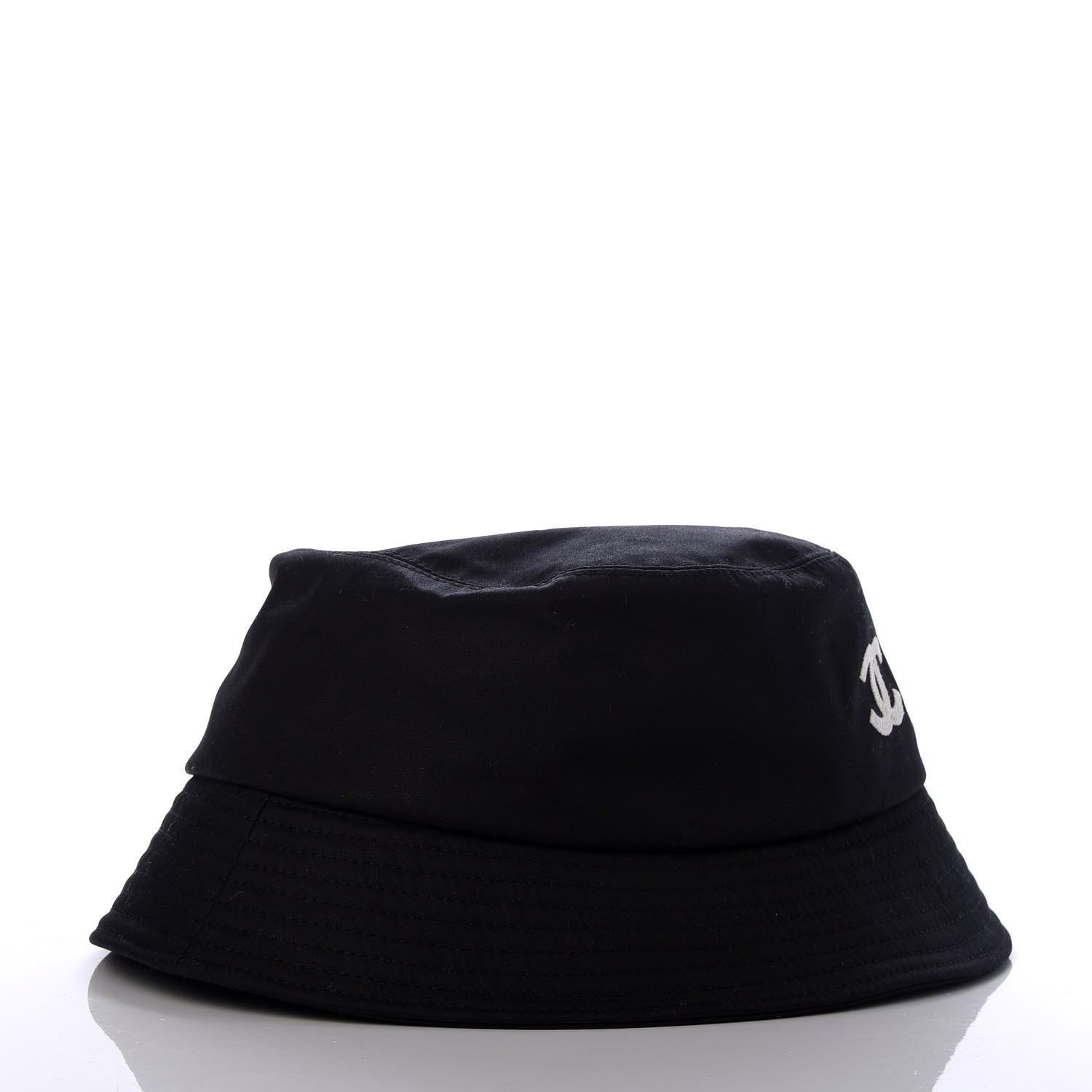 Chanel Canvas CC Bucket Hat L Black 7 of 8