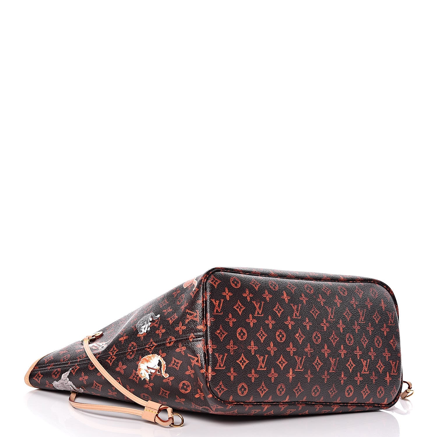 Louis Vuitton Catogram Neverfull MM Marron 4 of 10
