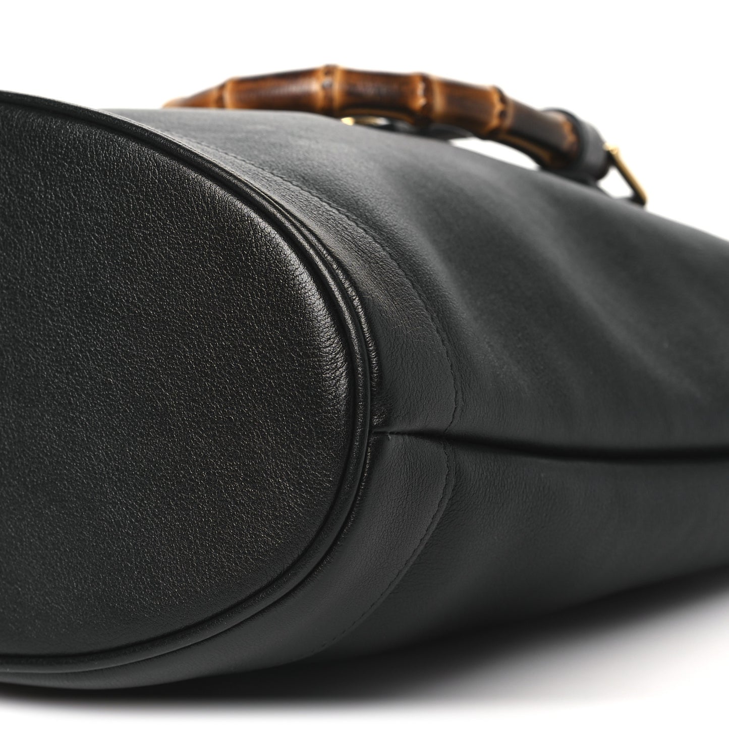 Calfskin Small Diana Round Tote Bag  Black Grey