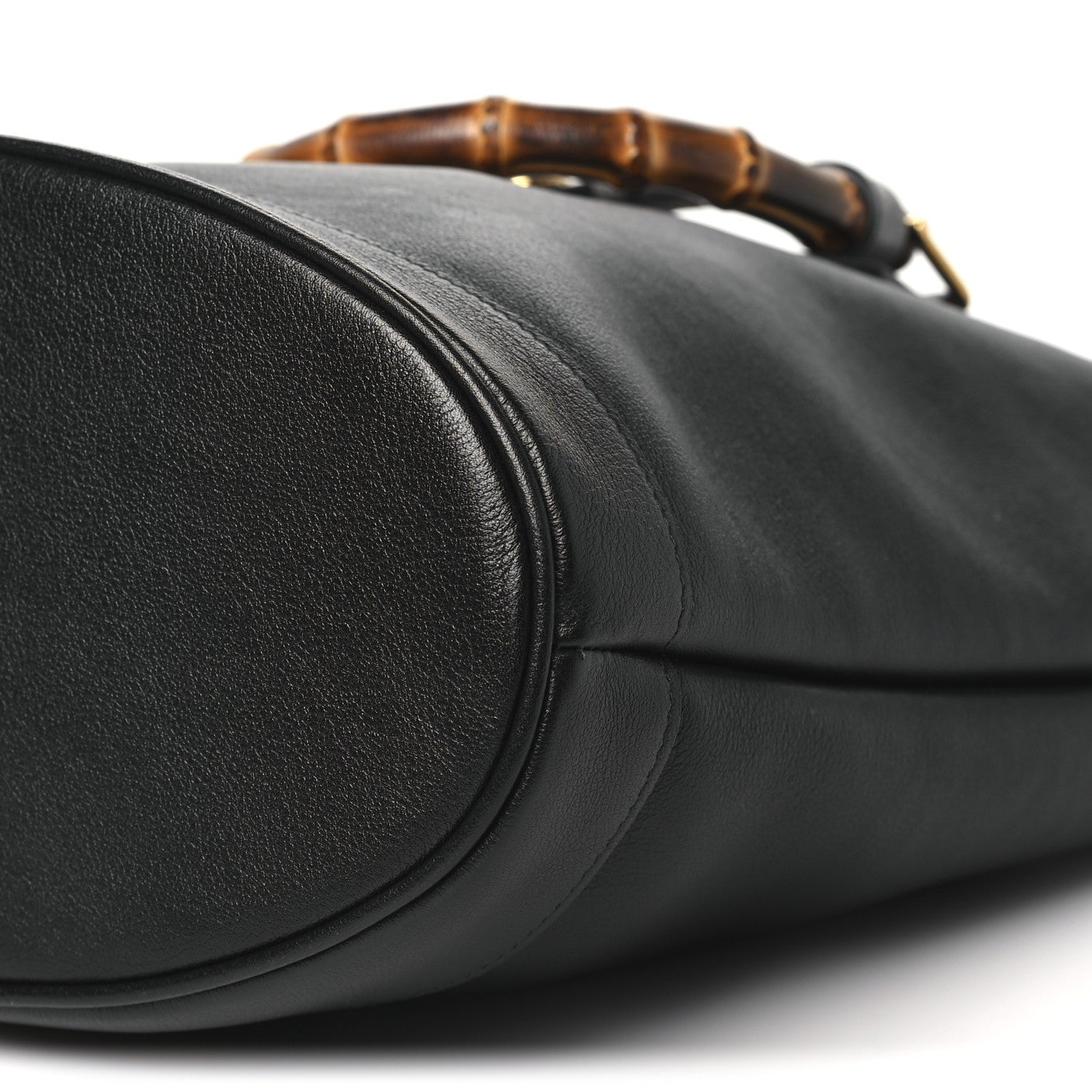 Gucci Calfskin Small Diana Round Tote Bag  Black Grey 10 of 10