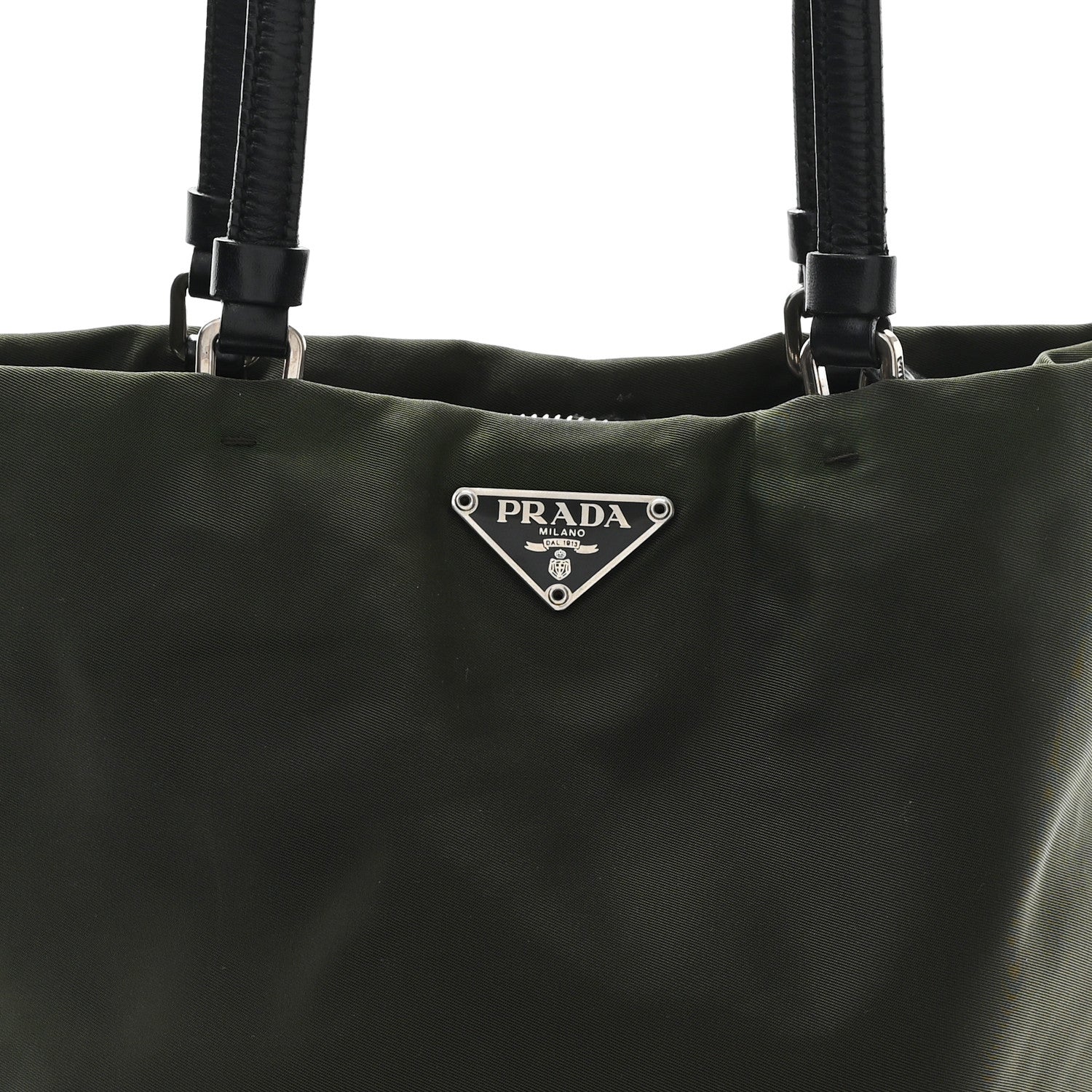Prada Tessuto Nylon Shopping Tote Green 7 of 9